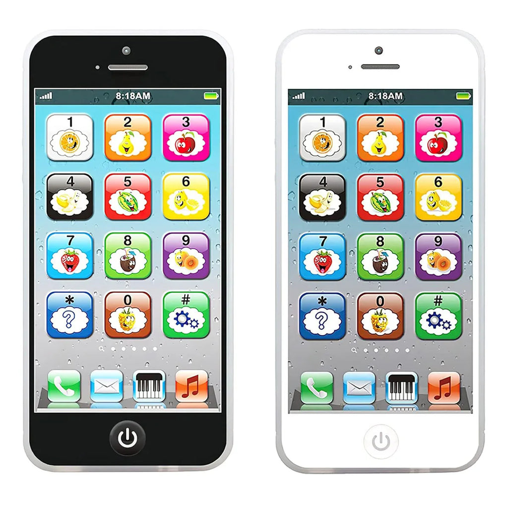 Children Simulation Phone Baby Musical Early Educational Toys English Learning Cellphone with Light Sound Mobile Vocal Toy Kids