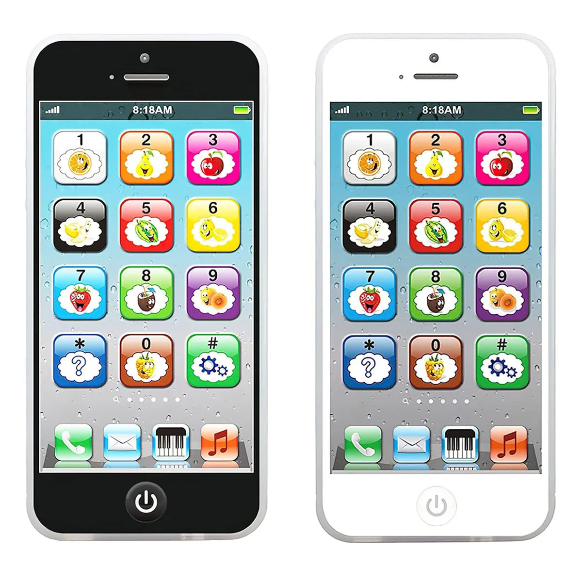 Children Simulation Phone Baby Musical Early Educational Toys English Learning Cellphone with Light Sound Mobile Vocal Toy Kids