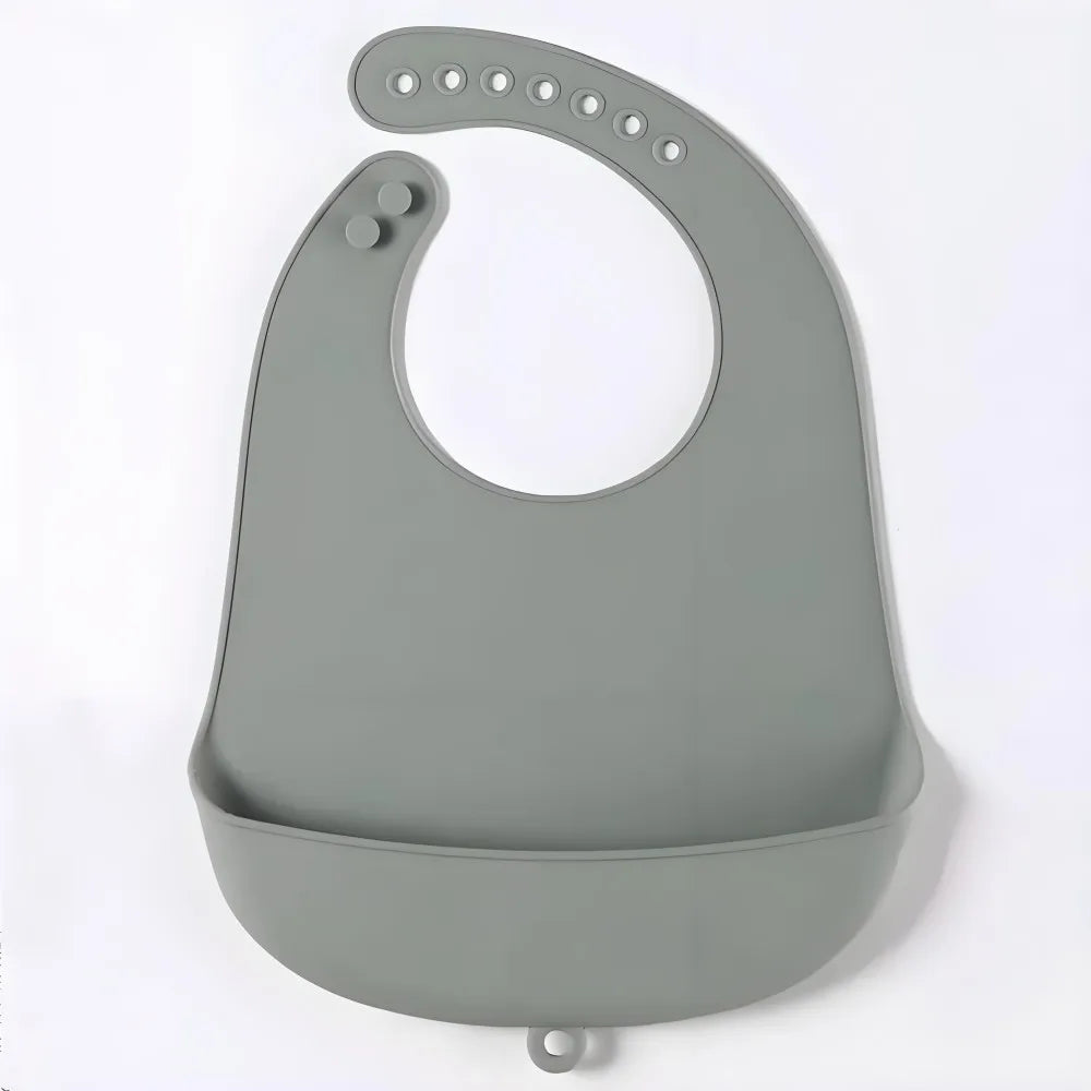 Baby Bib Adjustable Waterproof Bibs Babies Soft Edible Silicone Newborn Saliva Dripping Towel Drooling Children Scarf BPA Free