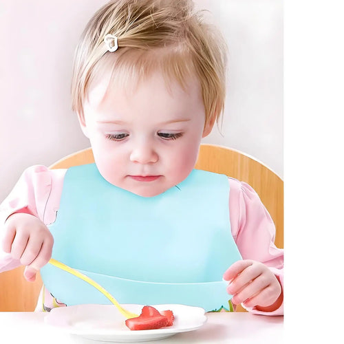Baby Bib Adjustable Waterproof Bibs Babies Soft Edible Silicone Newborn Saliva Dripping Towel Drooling Children Scarf BPA Free