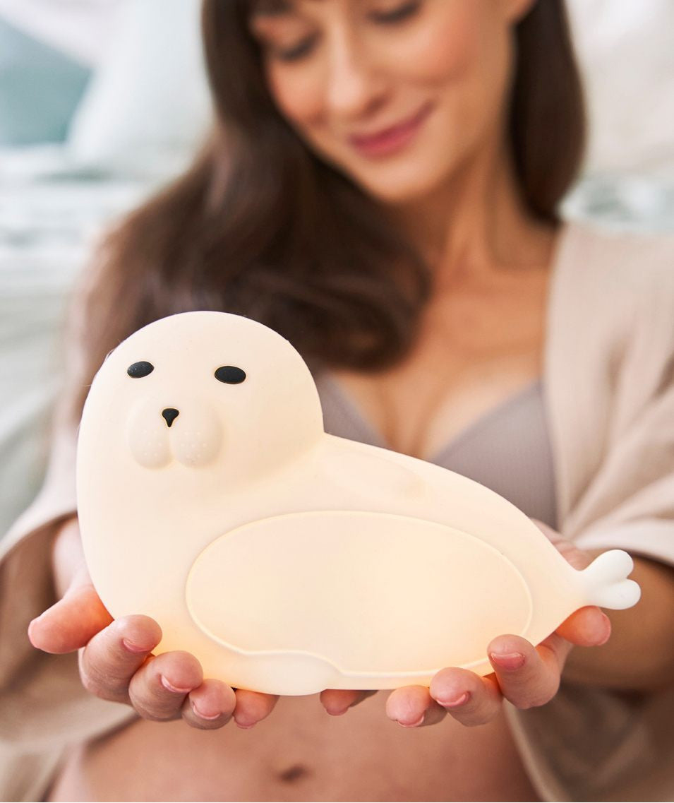 Rabbit & Friends Seal Silicone Lamp with Remote - White, photo 8