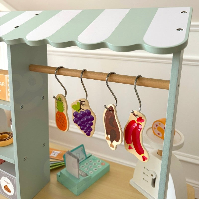 Woopie Let's Go Green Large Multifunctional Wooden Food Truck Stand, 73 pcs, photo 12