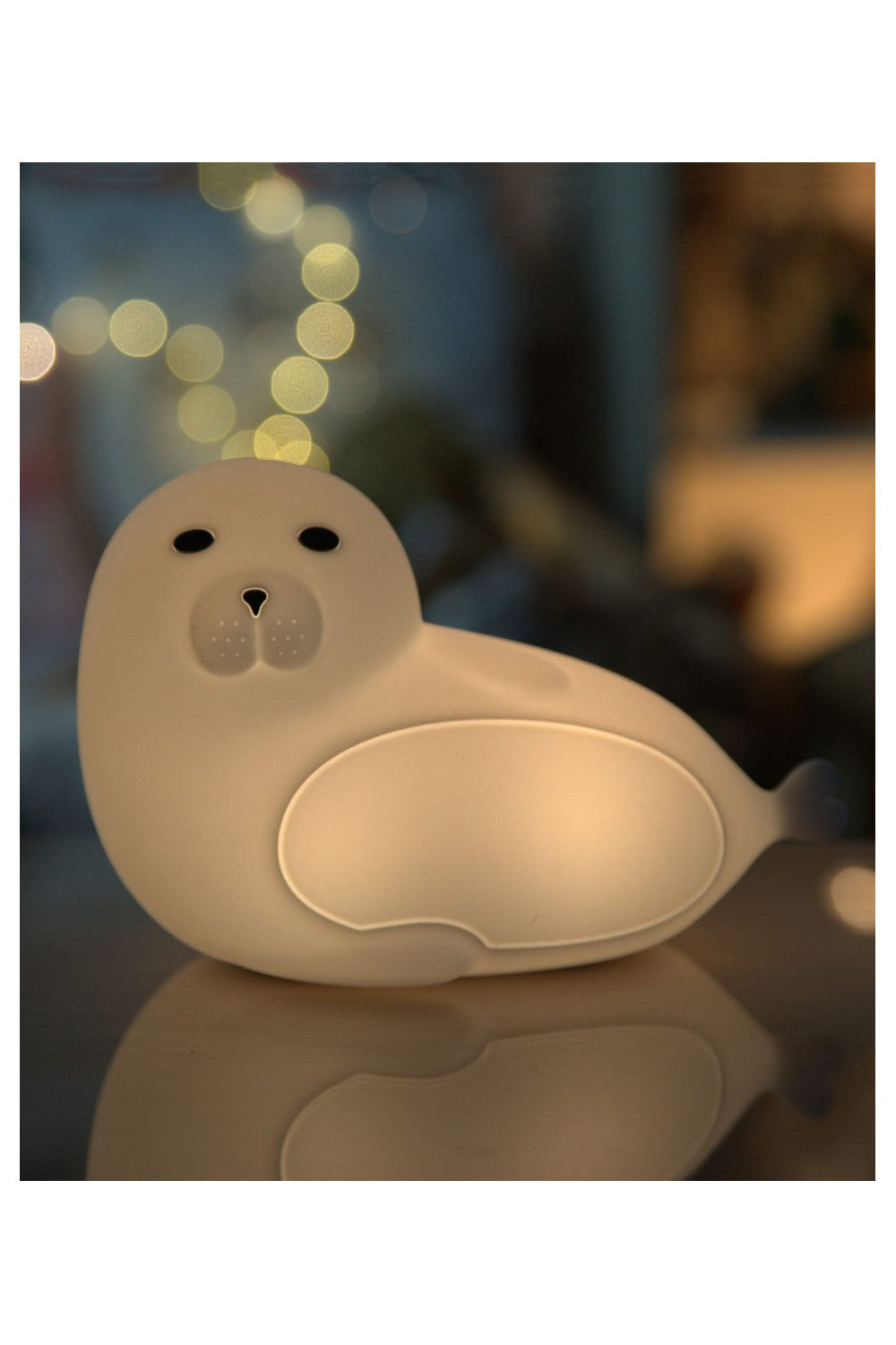 Rabbit & Friends Seal Silicone Lamp with Remote - White, photo 4