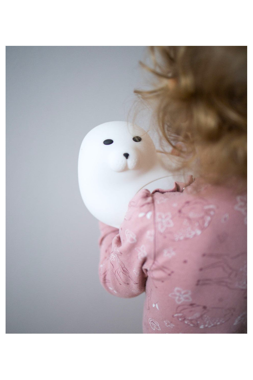Rabbit & Friends Seal Silicone Lamp with Remote - White, photo 7