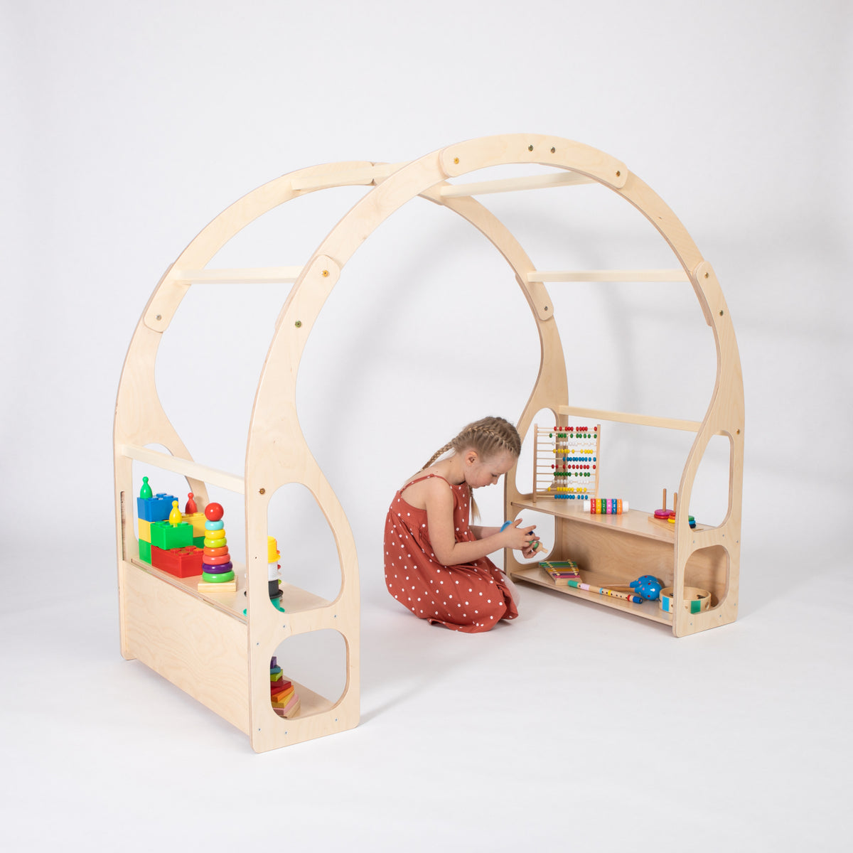 Montessori House Bed Montessori Play Stand/Toy Shelf For Kids, photo 4